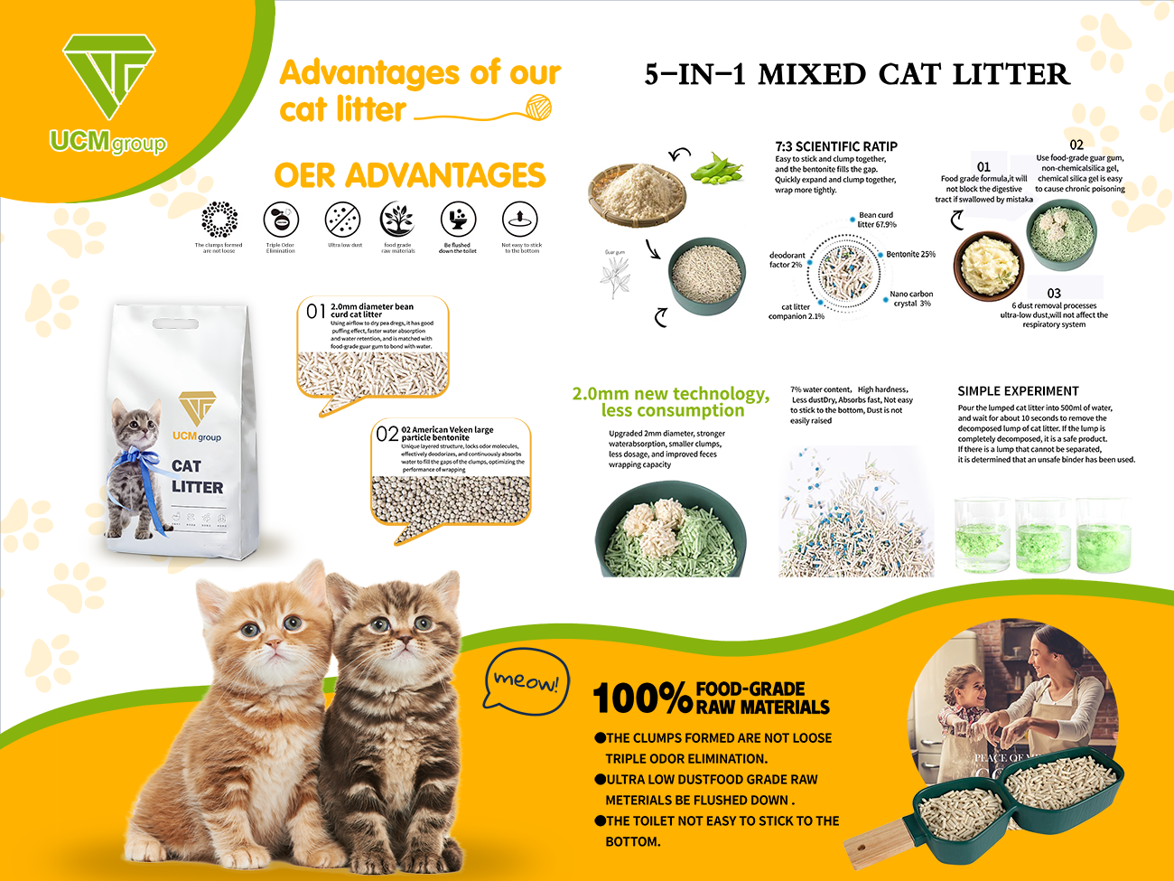 Natural Clumping Flushable Cat Litter